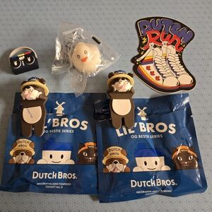 Dutch Bros Lil' Bros Decorative Mini Figurines And Extras